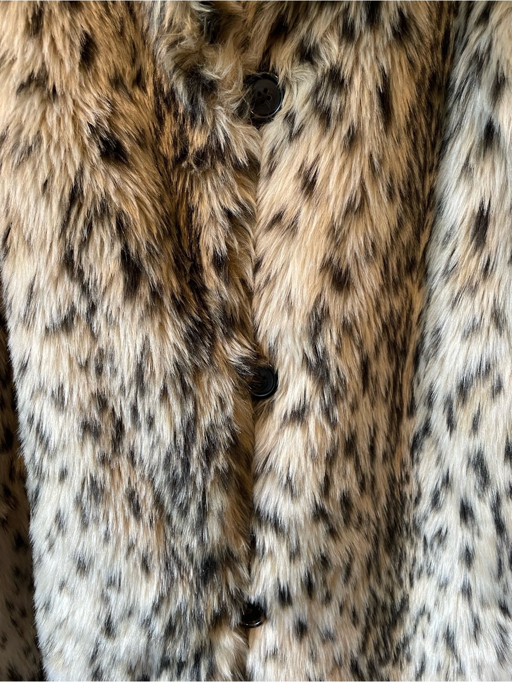 J. Crew Faux Fur Snow Leopard Print Coat - Picture 6 of 13